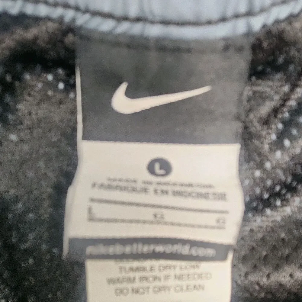 Nike Swim Shorts Trunks Men Sz Large Black Gray 9